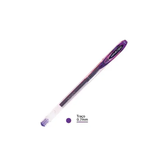 Esferográfica Gel Uni Signo UM120 Violeta 0,7mm | Loja BluePixel.pt