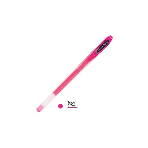 Esferográfica Gel Uni Signo UM120 Rosa 0,7mm | Caneta de alta qualidade na bluepixel.pt