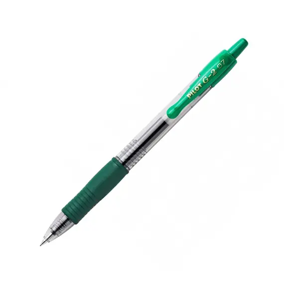 Esferográfica Gel Pilot G-2 Retrátil Verde 0,7mm | Loja BluePixel