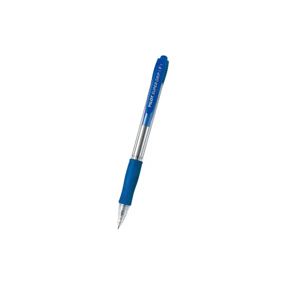 Esferográfica Pilot Super Grip F Azul 0,7mm - Escrita Precisa e Confortável | bluepixel.pt