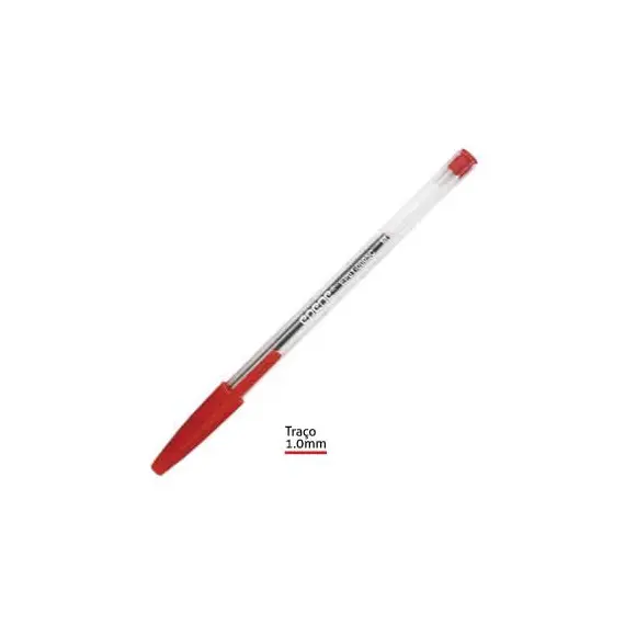 Esferográfica Epene EP01-0108 Ball Point Vermelho 1mm - Escrita de Qualidade na BluePixel.pt