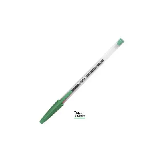 Esferográfica EPENE EP01-0108 Ball Point Verde 1mm | Material Escolar de Qualidade