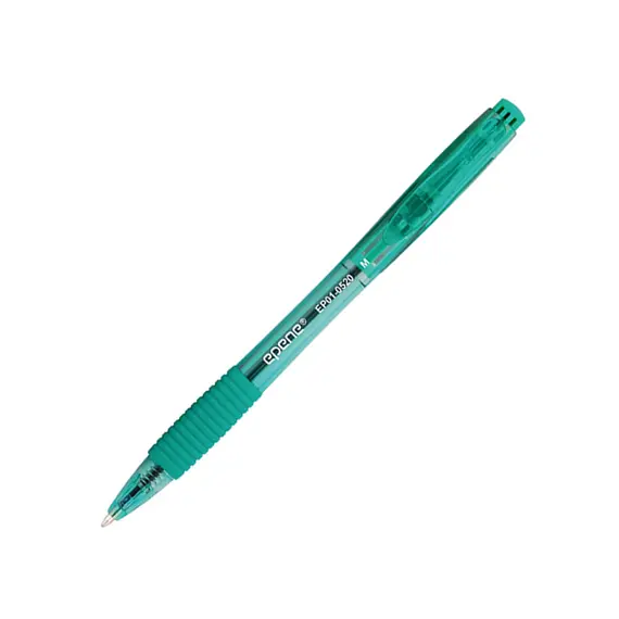 Esferográfica EP01-0520 Ball Point Retrátil Verde - EPENE | Escrita confortável e de qualidade