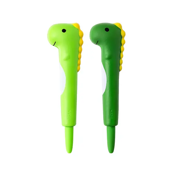 Esferográfica Gel Squishy Dino Azul 0,5mm IIGEN | Caneta divertida e confortável para escrita