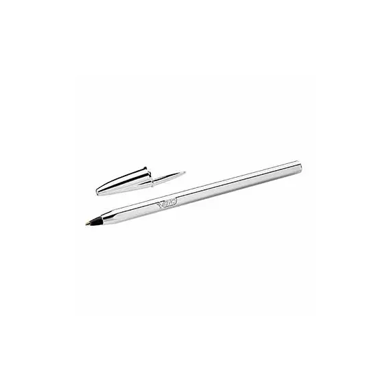 Esferográfica BIC Edição Especial Preto 1mm Prateado - Pack de 20 unidades | bluepixel.pt