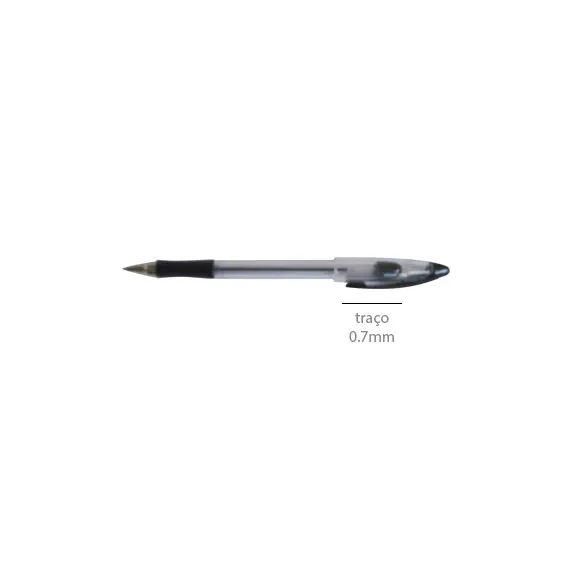 Esferográfica Gel ALBAN AC1068-01 Preto 0,7mm | Escrita de qualidade na bluepixel.pt
