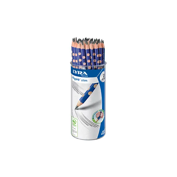 Lápis de Grafite HB Lyra Groove Slim em Copo 48 Unidades | Loja BluePixel