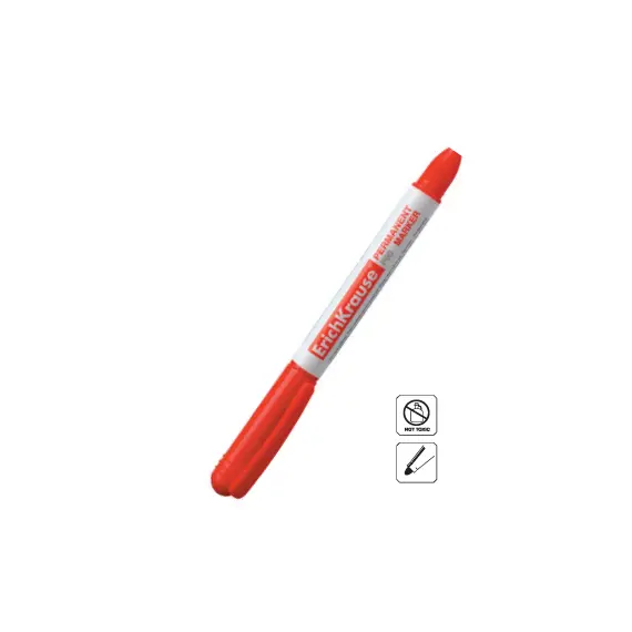Marcador Médio ERICHKRAUSE EK P80 1,5mm Vermelho - Pack de 12 | Loja BluePixel