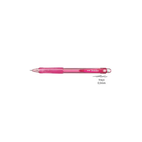 Lapiseira UNI Shalaku M5-100 Rosa 0,5mm | Escrita e Desenho de Precisão na bluepixel.pt
