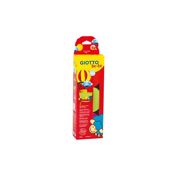 Pasta Modelar 3 Cores Giotto Be-Be 3x100g - Brinquedo Criativo para Crianças
