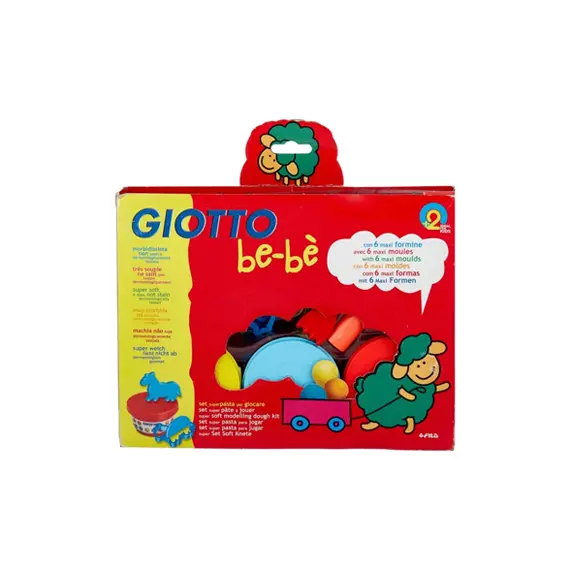 Conjunto Pasta Modelar Giotto Be-Be 3x100g + Moldes | Brinquedos Criativos para Crianças