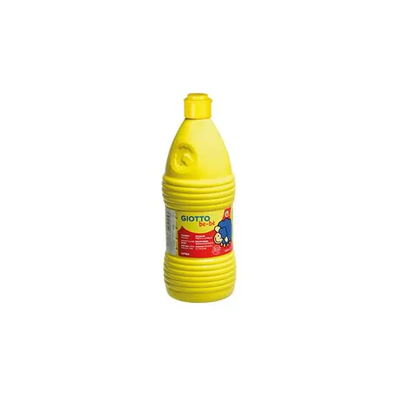 Guache Líquido Giotto Be-Be 1L Amarelo - Tinta para Pintura Infantil e Escolar