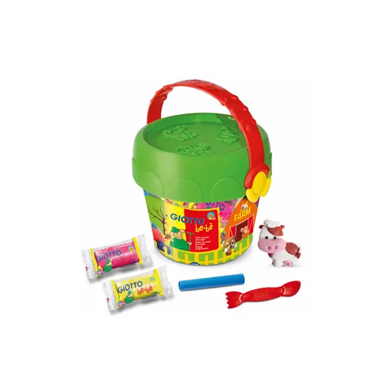 Conjunto Pasta Modelar Giotto Be-Be com Balde Farmácia | Brinquedos Criativos para Crianças