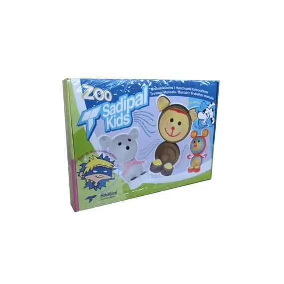 Kit Montagem Cartão Sadipal Kids Zoo | Brinquedos Educativos para Crianças