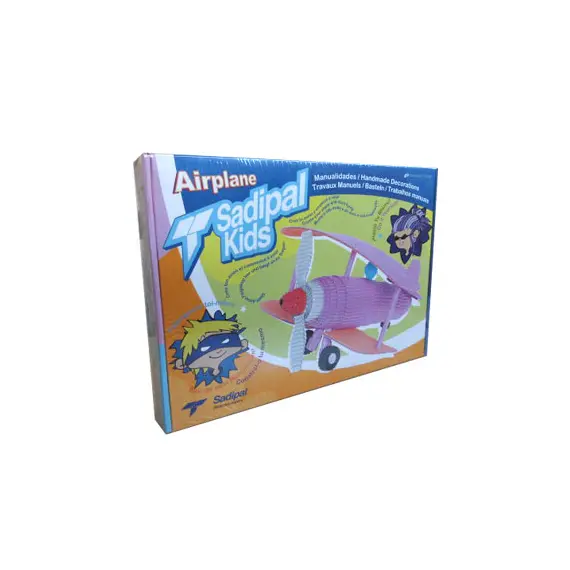 Kit Montagem Cartão Sadipal Kids Avião - Brinquedo Educativo para Crianças | BluePixel.pt