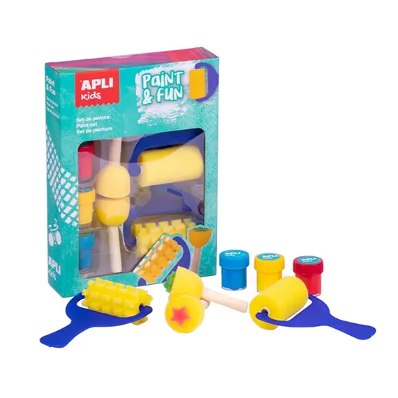 Conjunto Pinturas Apli Kids Paint & Fun | Kit de Pintura Infantil para Crianças na bluepixel.pt