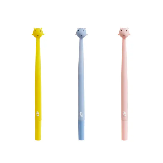 Esferográfica Girafa Azul Corpo Sortido - Produto da BACK2FUN para escrita divertida e prática