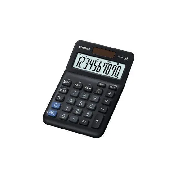 Calculadora Casio MS10F 10 Dígitos | Calculadora Secretária Compacta na bluepixel.pt