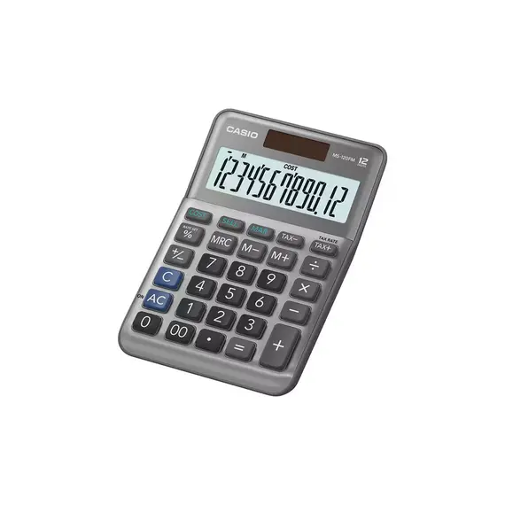 Calculadora Casio MS120FM de 12 Dígitos | Calculadora Secretária de Alta Qualidade