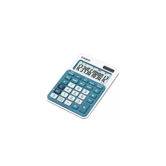 Calculadora Casio MS20UCBU Azul 12 Dígitos - Calculadora Secretária para Estudo e Trabalho | bluepixel.pt