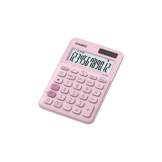 Calculadora Casio MS20UCPK Rosa de 12 Dígitos | Loja BluePixel