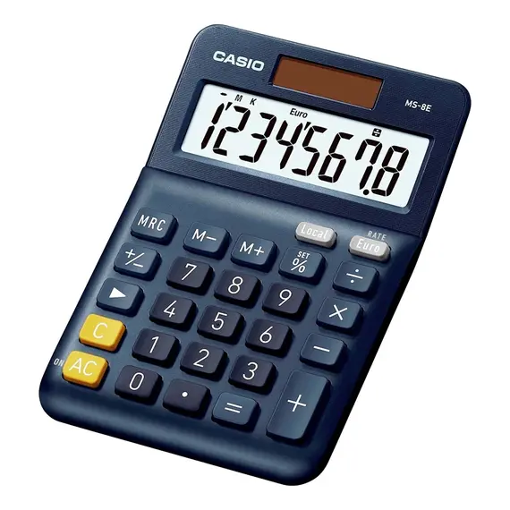 Calculadora Casio MS8E de 8 Dígitos - Compacta e Funcional | bluepixel.pt