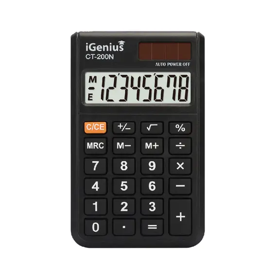 Calculadora de Bolso Igenius CT200N 8 Dígitos | Ferramenta Prática e Compacta na bluepixel.pt