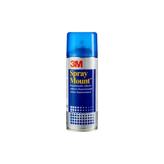 Cola Spray Mount Permanente Reposicionável 3M 400ml | Adesivo de Alta Qualidade