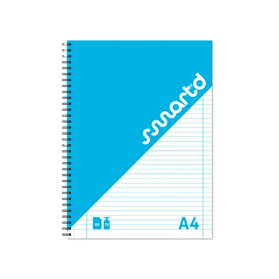 Caderno Espiral A4 Pautado SMARTD - Material Escolar de Qualidade na bluepixel.pt