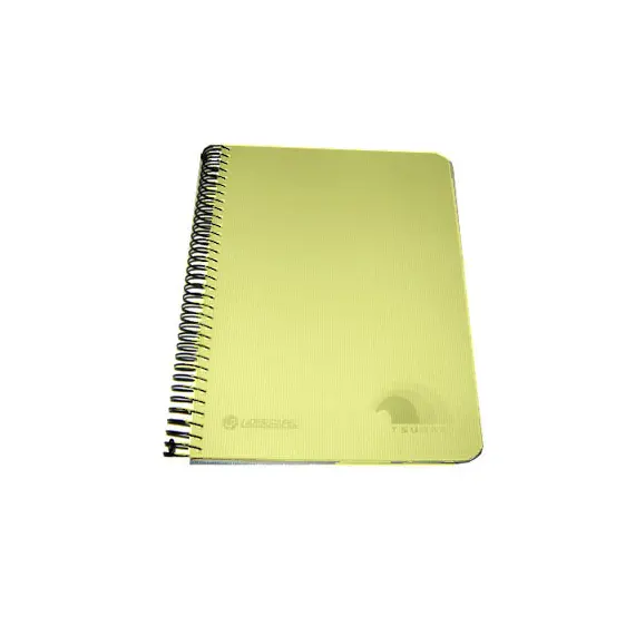Caderno Espiral A5 Quadriculado Tsunami Amarelo 160 Folhas | Loja BluePixel