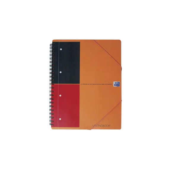 Caderno Espiral Oxford Meeting Book A4 Pautado Laranja | Material de Escritório de Qualidade