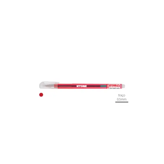 Esferográfica Gel EK Gtone Vermelho 0,5mm ERICHKRAUSE | Loja online bluepixel.pt