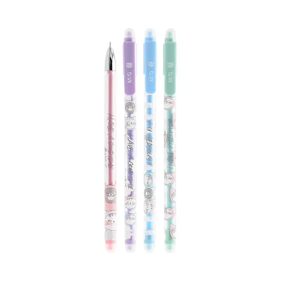 Esferográfica Gel Little Kitty Apagável Azul 0,5mm - Marca MG | Loja online bluepixel.pt