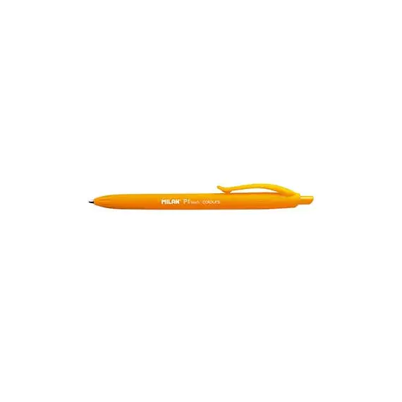 Esferográfica Milan P1 Touch Colours Laranja 1mm | Caneta de Escrita Suave e Vibrante