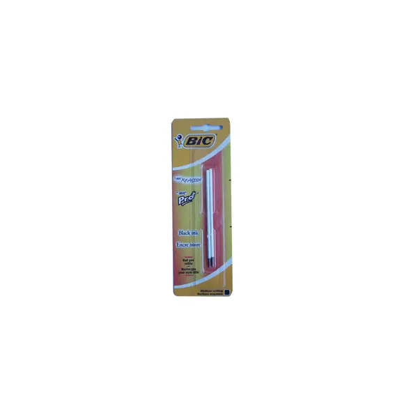 Recarga Esferográfica BIC Tinta Preta ReAction/Pro+ 2un - Escrita de Qualidade na bluepixel.pt
