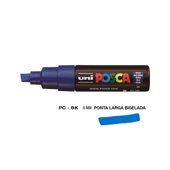 Marcador Uniball Posca PC-8K 8mm Azul | Material de Arte e Escritura na bluepixel.pt