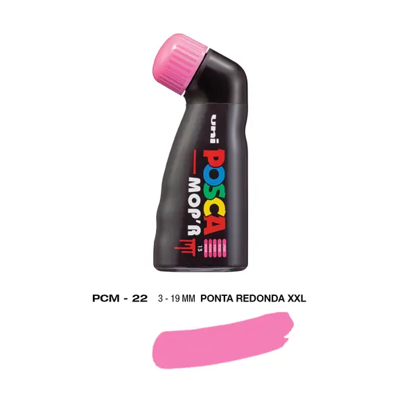 Marcador POSCA MopR PCM-22 19mm Rosa | Material artístico de alta qualidade na bluepixel.pt
