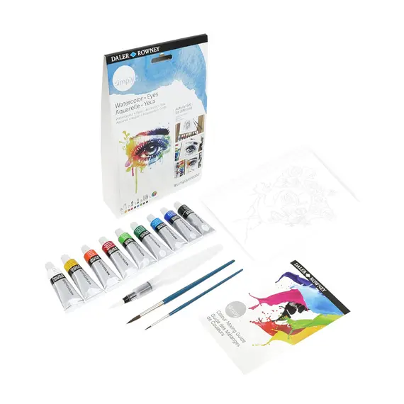 Conjunto Simply Activity Set Acuarela DALER ROWNEY | Kit de Pintura Infantil para Criatividade