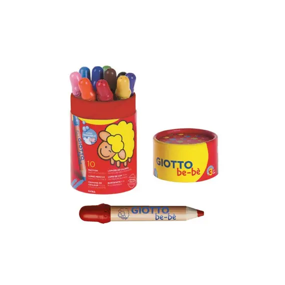 Lápis de Cor Giotto Be-Be 10 Unidades - Conjunto de Cores Vibrantes para Crianças | bluepixel.pt