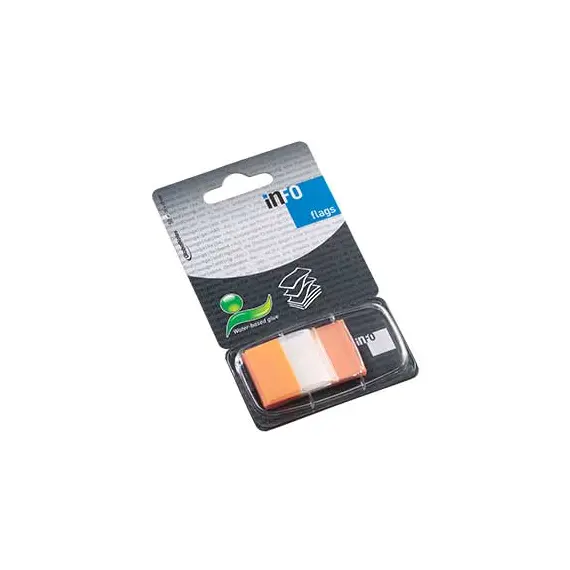 Separadores Adesivos Laranja 25x43mm INFONOTES - Pack de 50 unidades | Loja online bluepixel.pt
