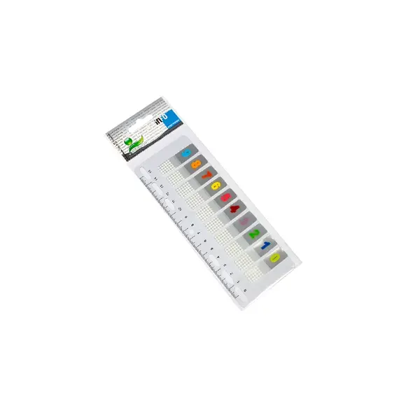 Separadores Adesivos Números Sortido 12x44mm INFONOTES | Organização fácil e prática