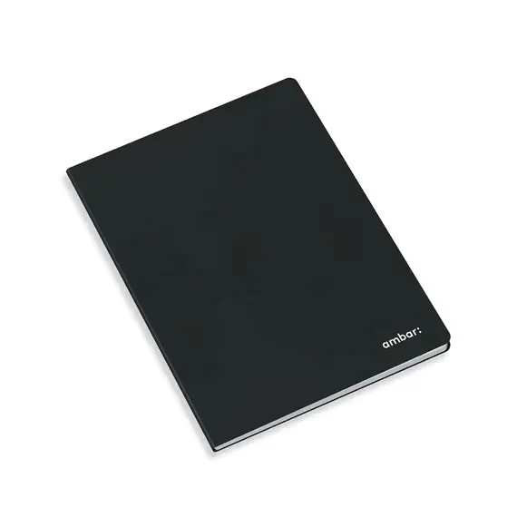 Caderno Agrafado A4 Liso Ambar Preto 80 Folhas | Loja online bluepixel.pt