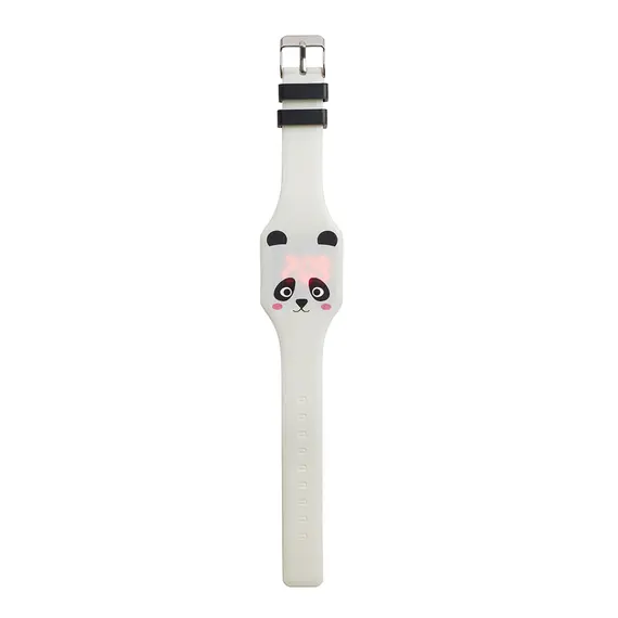 Relógio Digital Friends Panda da Back2Fun - Relógio infantil resistente à água e com design divertido