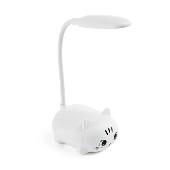 Candeeiro LED Kitty Branco da BACK2FUN | Iluminação decorativa para quartos infantis