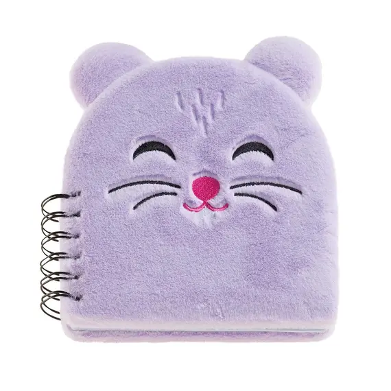 Bloco Espiral Pautado 160x160mm com Peluche de Hamster | BACK2FUN na bluepixel.pt
