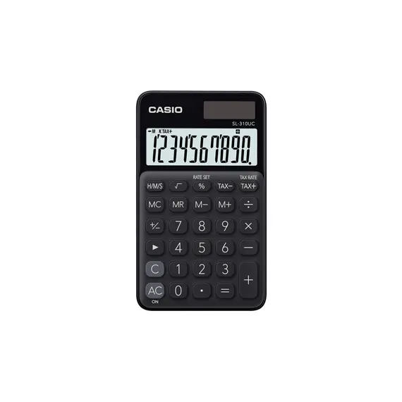Calculadora de Bolso Casio SL310UCBK Preto 10 Dígitos | Loja BluePixel