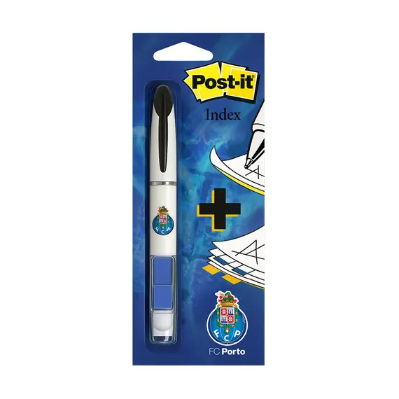 Esferográfica Post-It Duo 0,5mm 3M - Caneta de Escrita Precisa para Escritório e Estudo