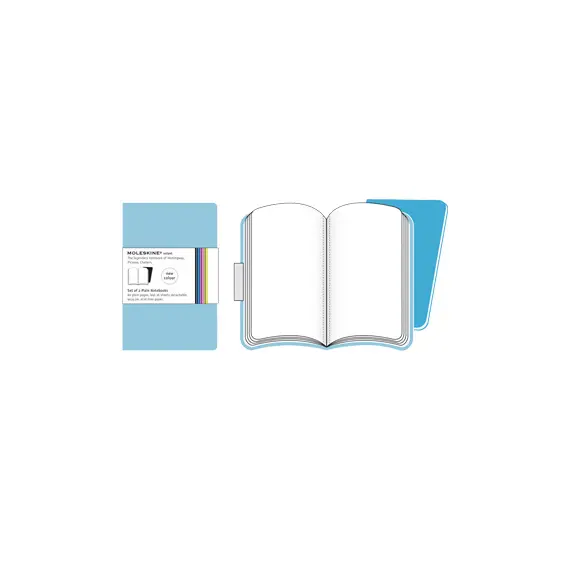 Bloco de Notas Moleskine Volant XS Liso Azul Claro | Loja BluePixel