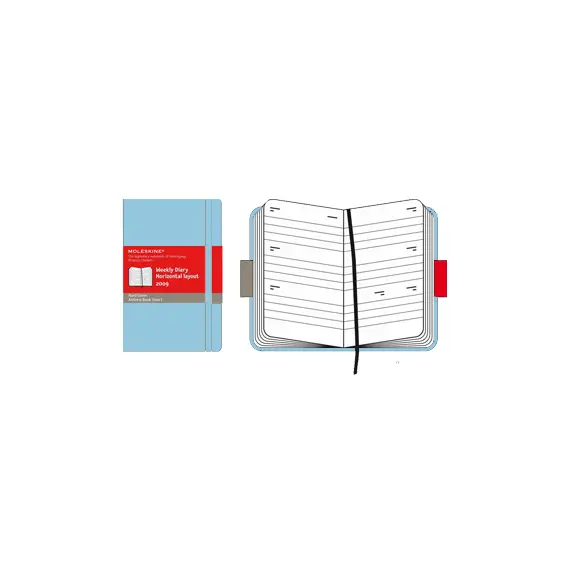 Caderno Moleskine Volant Pautado Azul Claro - Pack de 2 unidades | Loja BluePixel