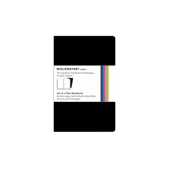 Caderno de Endereços Moleskine Preto Volant | Organização Elegante e Duradoura